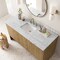 James Martin Vanities Hudson 60in Single Vanity, Light Natural Oak w/ 3 CM Carrara Marble Top 435-V60S-LNO-3CAR - alternate 3